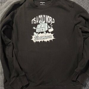 Black Jiberish Crewneck Sweater